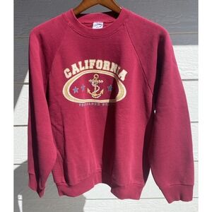 Vintage 80s California Sweatshirt The Holden State Sz L Cut Tag